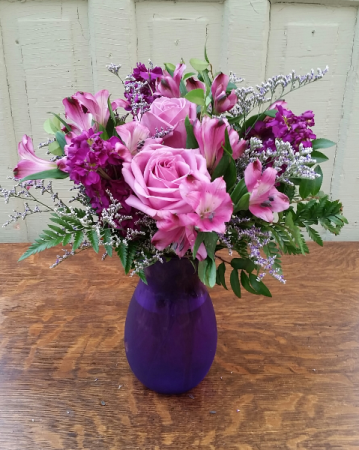 Purple Haze Vase Arrangement