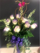 Purple Intrigue Roses Enchanted Design