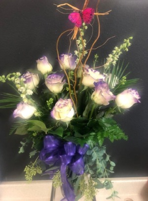 Purple Intrigue Roses Enchanted Design