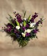 Purple Iris Vase Arrangement