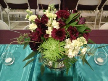 Purple Jewel Tones Centerpiece Centerpiece