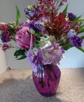 Purple Joy June BIrthday Bouquet in Pittsfield, Massachusetts | NOBLE'S FARM STAND AND FLOWER SHOP