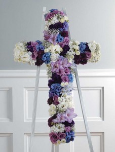 PURPLE LAVENDER AND WHITE CROSS 