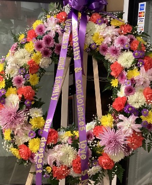 Purple/ lavender crown Funeral