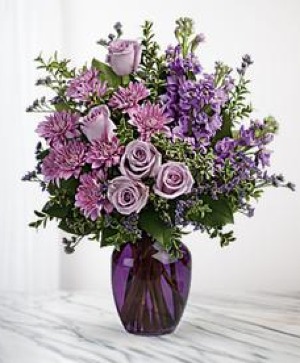 Purple Majesty vase arrangement