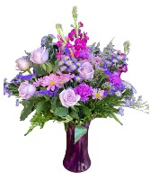 Purple Majesty Vase Arrangement