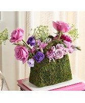 Purple Moss Purse  Moss bag