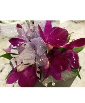 Purple orchid Chic wrist corsage
