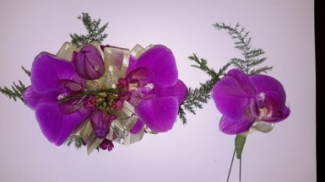 Purple Orchid Corsage
