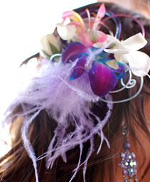 Purple Orchid Prom Hair Clip Prom Accessories