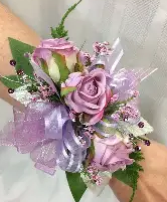 PURPLE PARADISE wrist corsage 