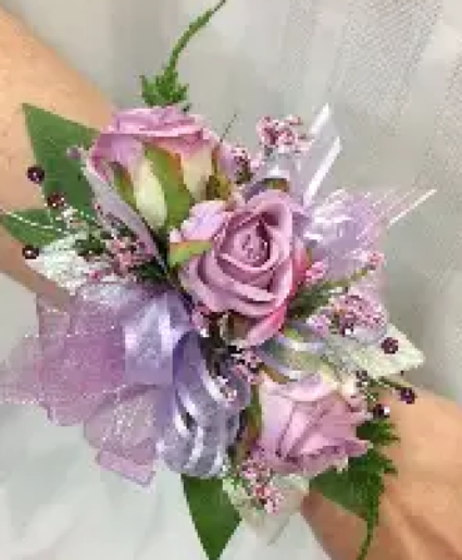 PURPLE PARADISE wrist corsage 