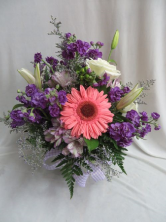 Purple Passion Fresh Mixed Vase Arrangement