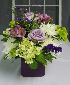 Purple Passion Short Cube Arrangement