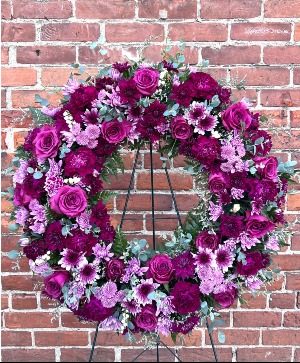 Purple Passion Standing Wreath 