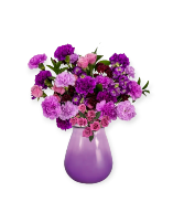 Purple Passion Valentine's Vased Arrangement