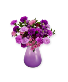 Purple Passion Valentine's Vased Arrangement