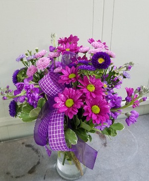 Purple Passion Vase Arrangement