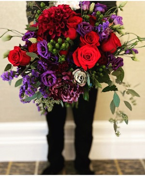 Purple Passion Wedding Bouquet  