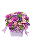 Purple Patchwork Basket