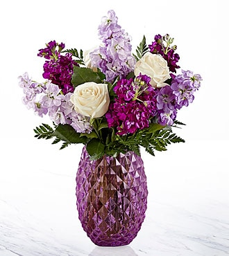 Purple Pineapple Vase Arrangement