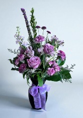 Purple Pizzazz Vase Arrangement 