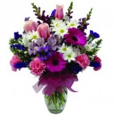 Purple Pleasure Arrangement Vase Arrangment