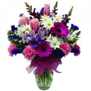 Purple Pleasure Arrangement Vase Arrangment