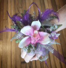 Purple Posh  Prom Corsage 
