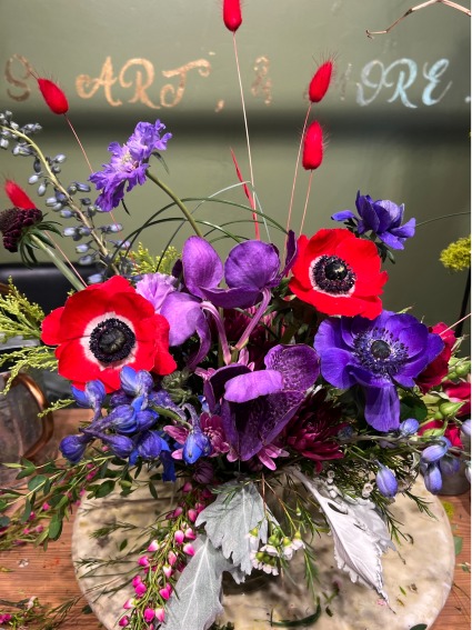Purple Rain Flower Arrangement