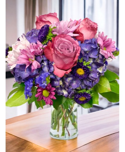 Purple Rain Vase Arrangement