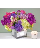 Purple Rain Vase Arrangement