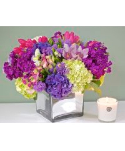 Purple Rain Vase Arrangement