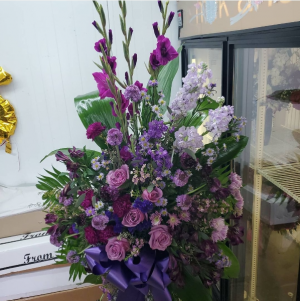 Purple rain vase Arrangement