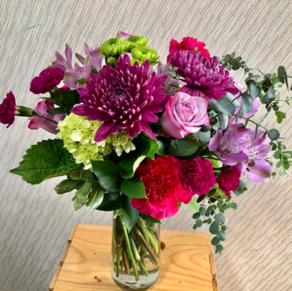 Purple Romance Vase Arrangement