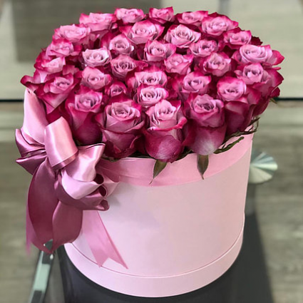 Purple roses   Keep sake gift box 