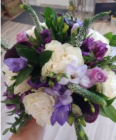 Purple Tones Wedding Bouquet