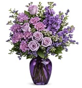 Purple Twilight Purple or Clear Vase