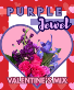 Purple Valentine's Mix Fresh Vase Arrangement