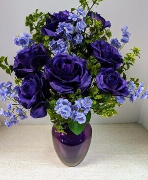 Purple Vase NFS-Perm 8 ARTIFICIAL (SILK)
