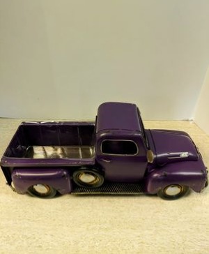 Purple Vintage Truck Planter NFS-1250252000 Gift