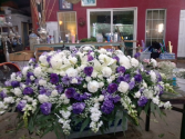 Purple white  full casket P_250