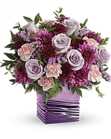 colorful purple cube