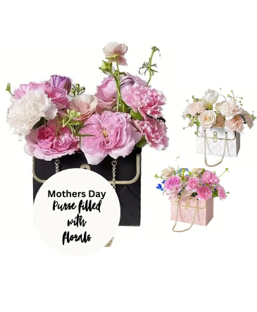 Purse filled with Florals in Osoyoos, BC | POLKA DOT DOOR Purse filled with Florals in Osoyoos, BC | POLKA DOT DOOR
