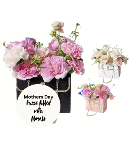 Purse filled with Florals