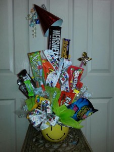 Put a smile on their Face bouquet Candy bouquet