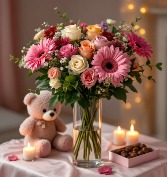 Putting on the Romance Special Valentines Design with or without add on's. in Colorado Springs, Colorado | Enchanted Florist II