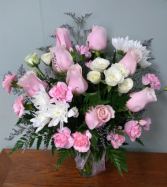 PW2 Fresh Mixed Vase Arrangement