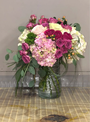 Queenie Elegant pink arrangement