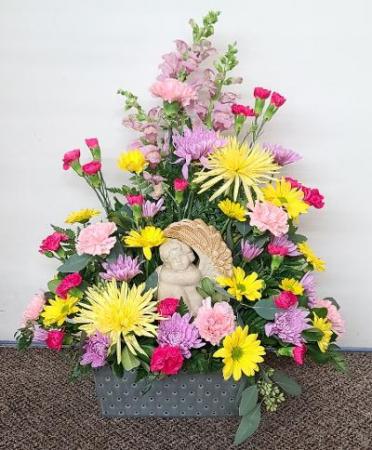 Quiet Thoughts  FHF-S21 Fresh Flower Arrangement (Local Delivery Area Only)